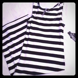 Striped dress, stretchy NWT